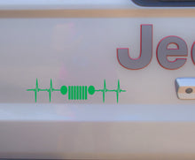 Load image into Gallery viewer, Heartbeat of the Jeep decal
