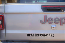 Load image into Gallery viewer, Real Jeeps Rattle Decal
