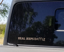 Load image into Gallery viewer, Real Jeeps Rattle Decal
