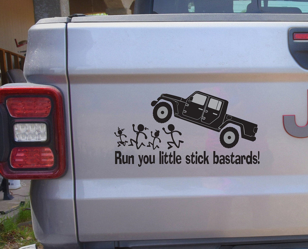 Jeep Gladiator stick figures