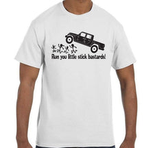 Load image into Gallery viewer, Jeep Gladiator running over stick family shirt
