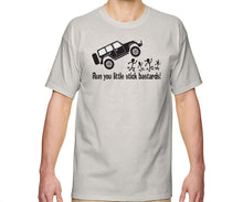 Load image into Gallery viewer, Jeep JK running over stick figures shirt
