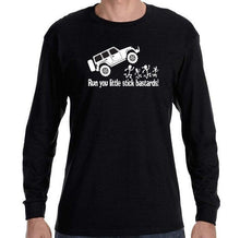 Load image into Gallery viewer, Jeep JK running over stick figures shirt
