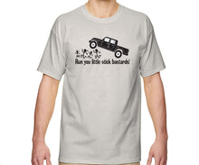 Load image into Gallery viewer, Jeep Gladiator running over stick family shirt
