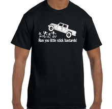 Load image into Gallery viewer, Jeep Gladiator running over stick family shirt
