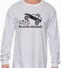 Load image into Gallery viewer, Jeep XJ running over stick figures shirt
