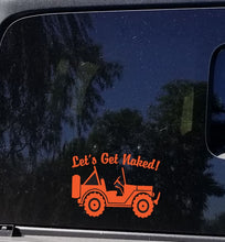 Load image into Gallery viewer, Let&#39;s Get Naked Jeep decal
