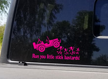 Load image into Gallery viewer, Jeep running over stick figures decal
