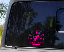 Load image into Gallery viewer, Its a Jeep thing girl speedometer decal
