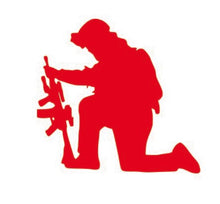 Load image into Gallery viewer, Kneeling Soldier decal
