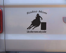 Load image into Gallery viewer, Rodeo Mom barrel racer decal
