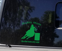 Load image into Gallery viewer, Rodeo Mom barrel racer decal
