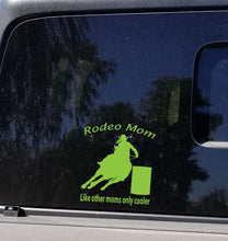 Load image into Gallery viewer, Rodeo Mom barrel racer decal
