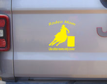 Load image into Gallery viewer, Rodeo Mom barrel racer decal
